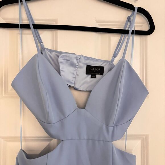 Bardot Cut Out Slit Midi in Light Blue size 6 - Picture 5 of 8